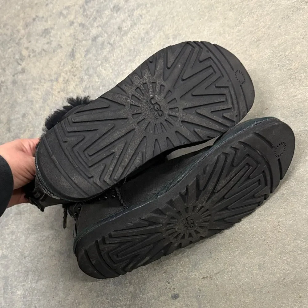 UGG Black Shearling Winter Boots